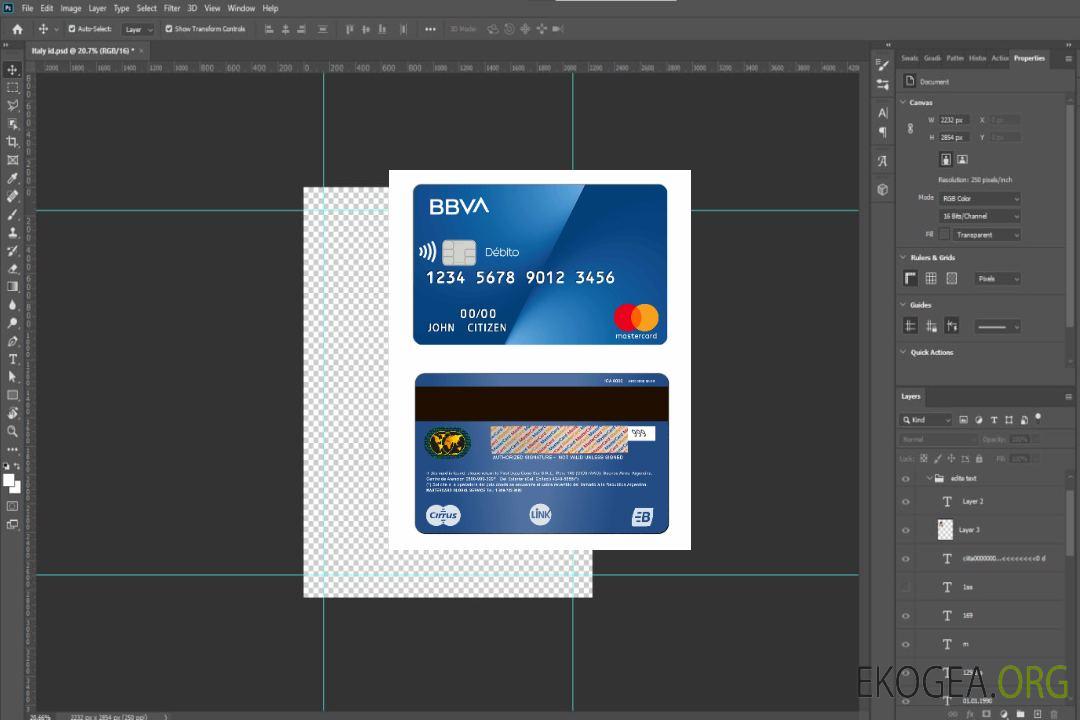 Carte Mastercard Argentine BBVA Bank template Carte Mastercard Argentine BBVA Bank template